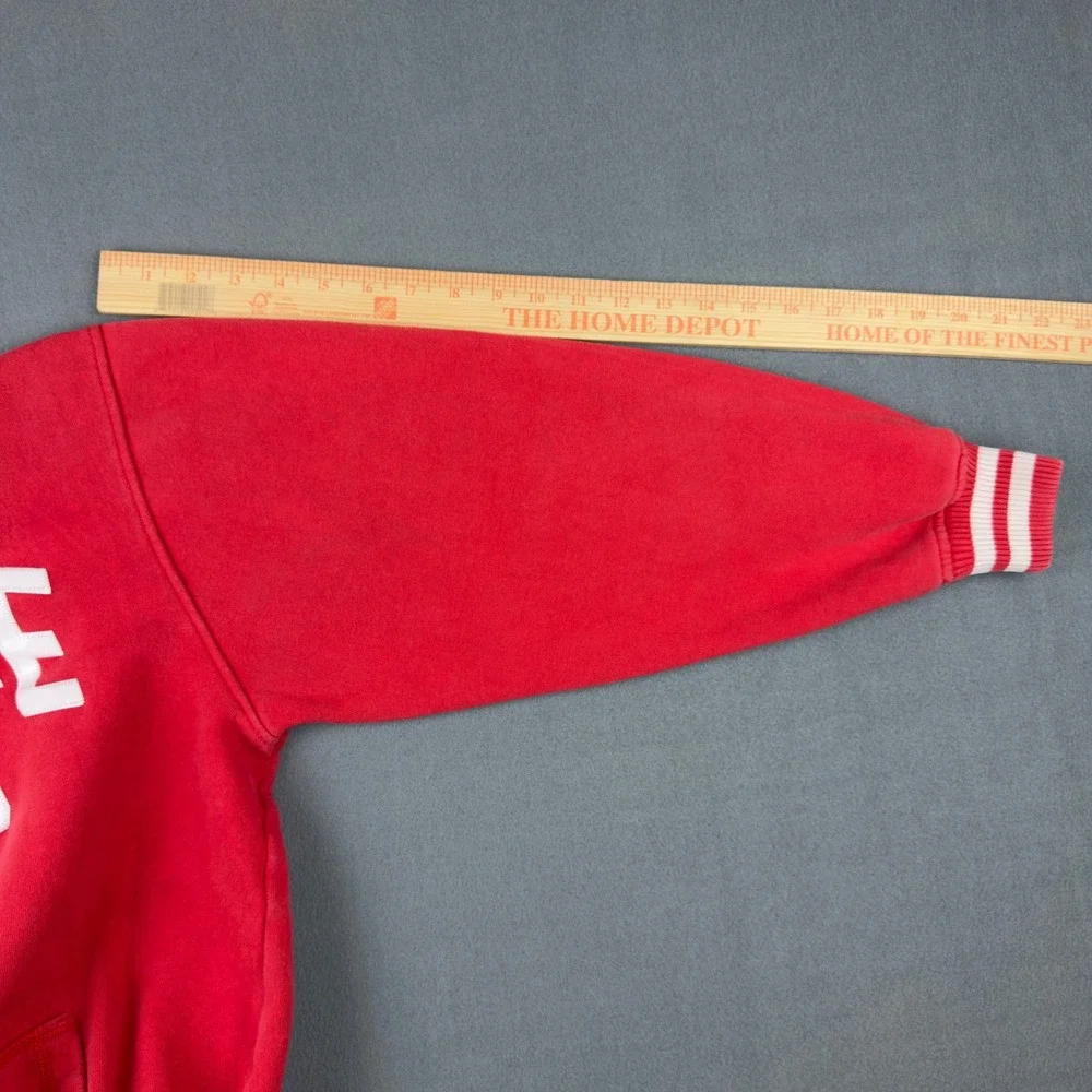 Southpole Classic Red Full Zip Hoodie Mens Large Y2K Streetwear Graphic Logo